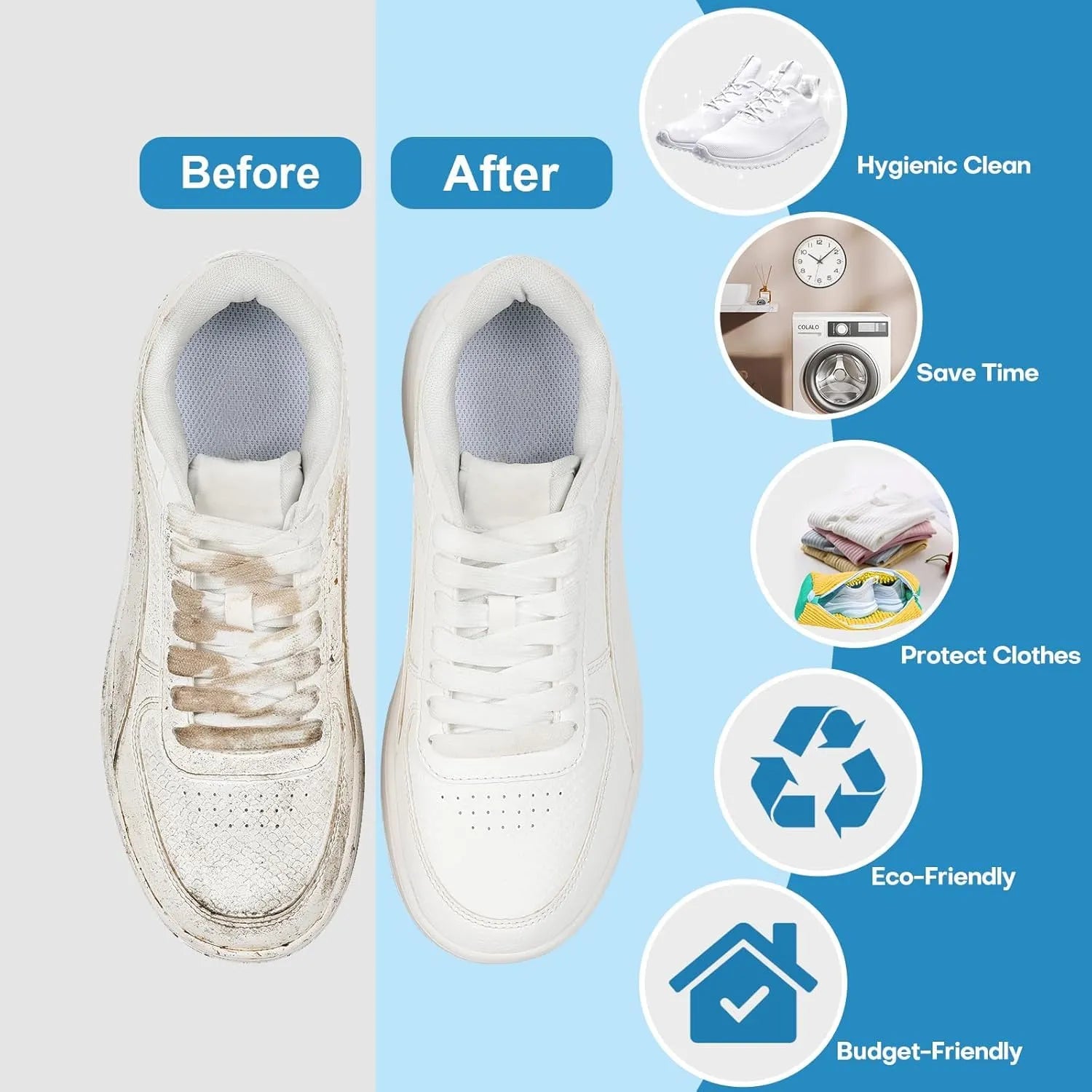 Shoe Washing Machine Bag – Durable Zip Laundry Bag for Sneakers & Footwear Protection