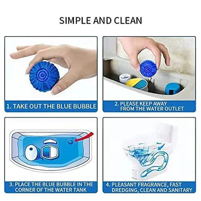 Automatic Toilet Bowl Cleaner Tablets – Powerful Bathroom Tank Cleaner for Fresh, Stain-Free Toilets